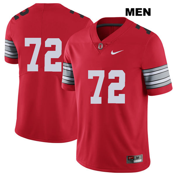 Ohio State Buckeyes Men's Tommy Togiai #72 Red Authentic Nike 2018 Spring Game No Name College NCAA Stitched Football Jersey BZ19W01VE